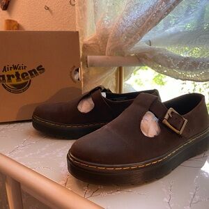Dr. Martens Brown Mary Jane Shoes